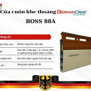 Cửa cuốn khe thoáng German Door Boss 88A vàng kem